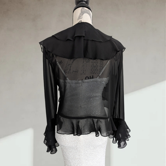 Garden party elegant cover up cardigan - Picture 6 of 7